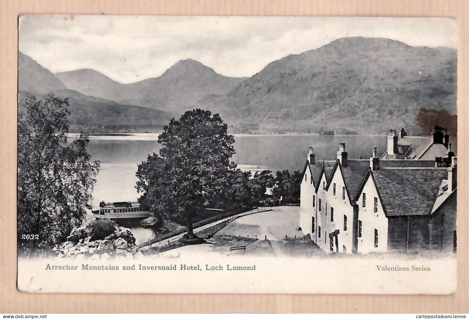 21136 / LOCH LOMOND Dunbartonshire 1910s ARROCHAR Mountains INVERSNAID HOTEL - VALENTINES N°2032 - Dunbartonshire