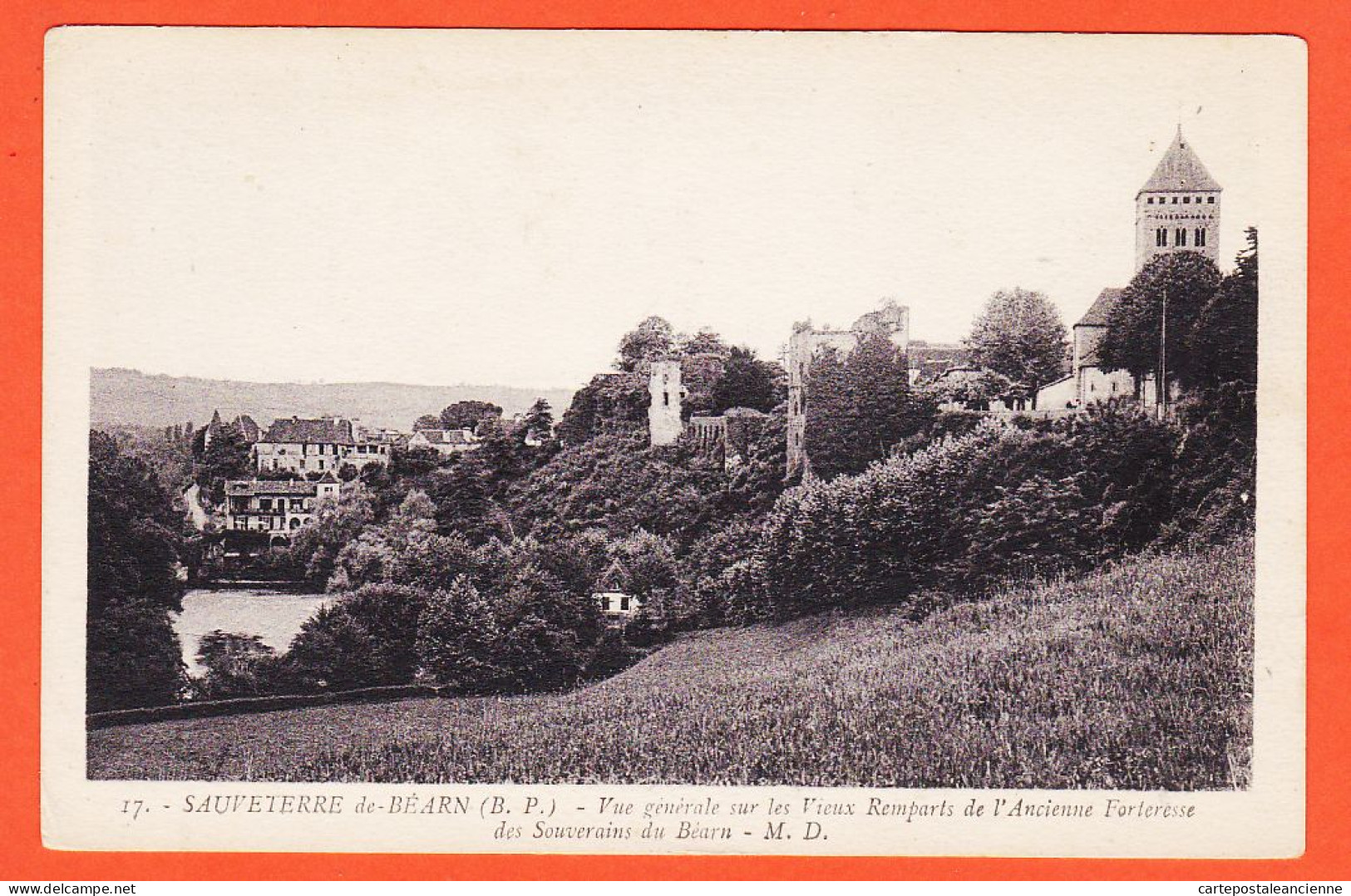 21264 / ( Etat Parfait ) SAUVETERRE-de-BEARN (64) Vue Generale Vieux Remparts Ancienne Forteresse  1920s DELBOY 17 - Sauveterre De Bearn