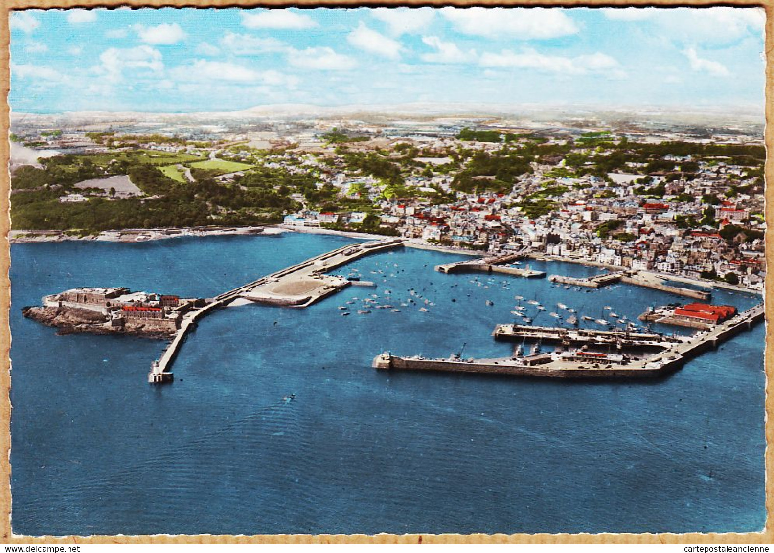 21089 / GUERNSEY ST. PETER Port Real Photo Postcard 1950s HARVEY BARTON Bristol England - Guernsey