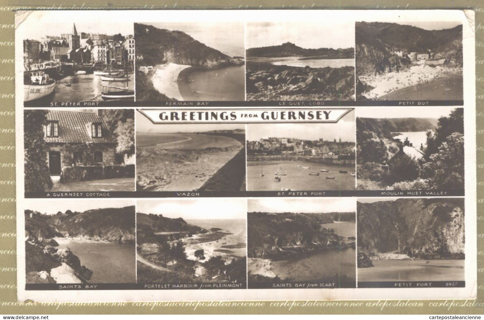 21088 / Isle Of GUERNSEY 1953 Greetings From GUERNESEY Multiviews - Guernsey