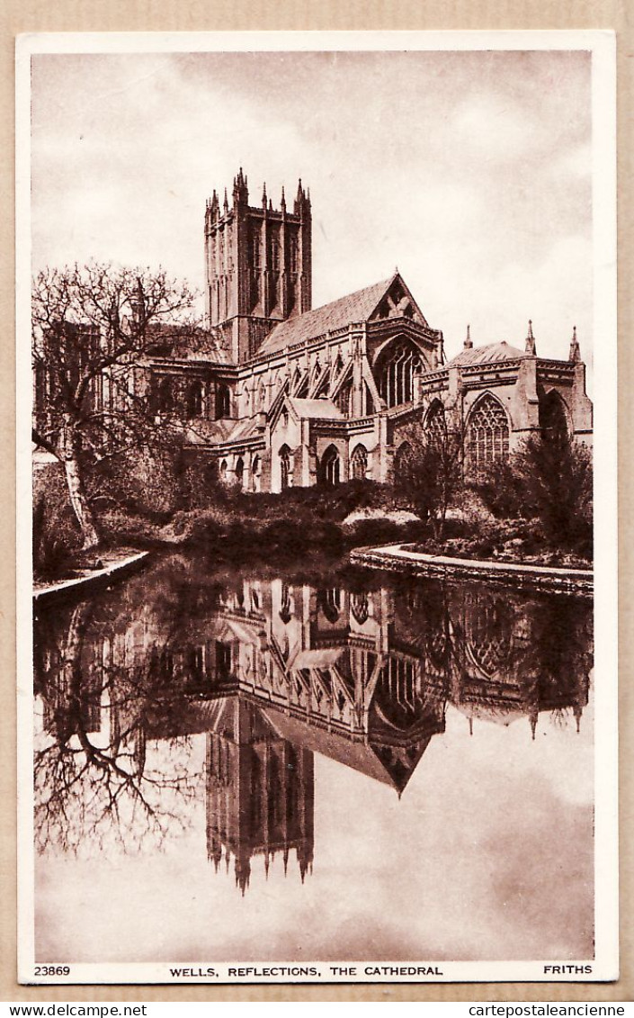 21132 / WELLS Somerset Reflections , The Cathedral 1930s - FRITH Ltd Reigate 23869 - Wells