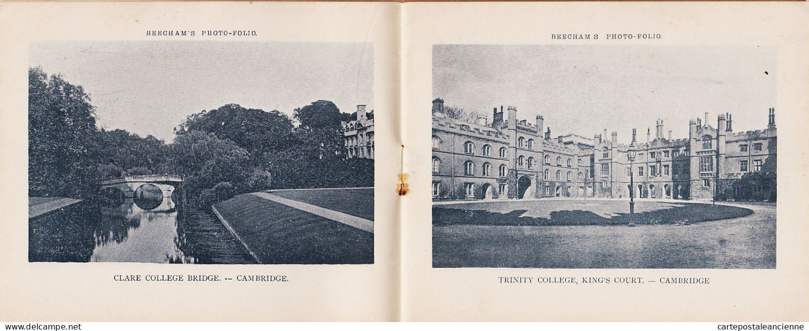 21069 / CAMBRIDGE 24 PHOTO-FOLIO Thomas BEECHAM 1895s CAIUS , SELWYN , ST JOHN'S & KINGS College , TRUMPINGTON Street Et - Cambridge