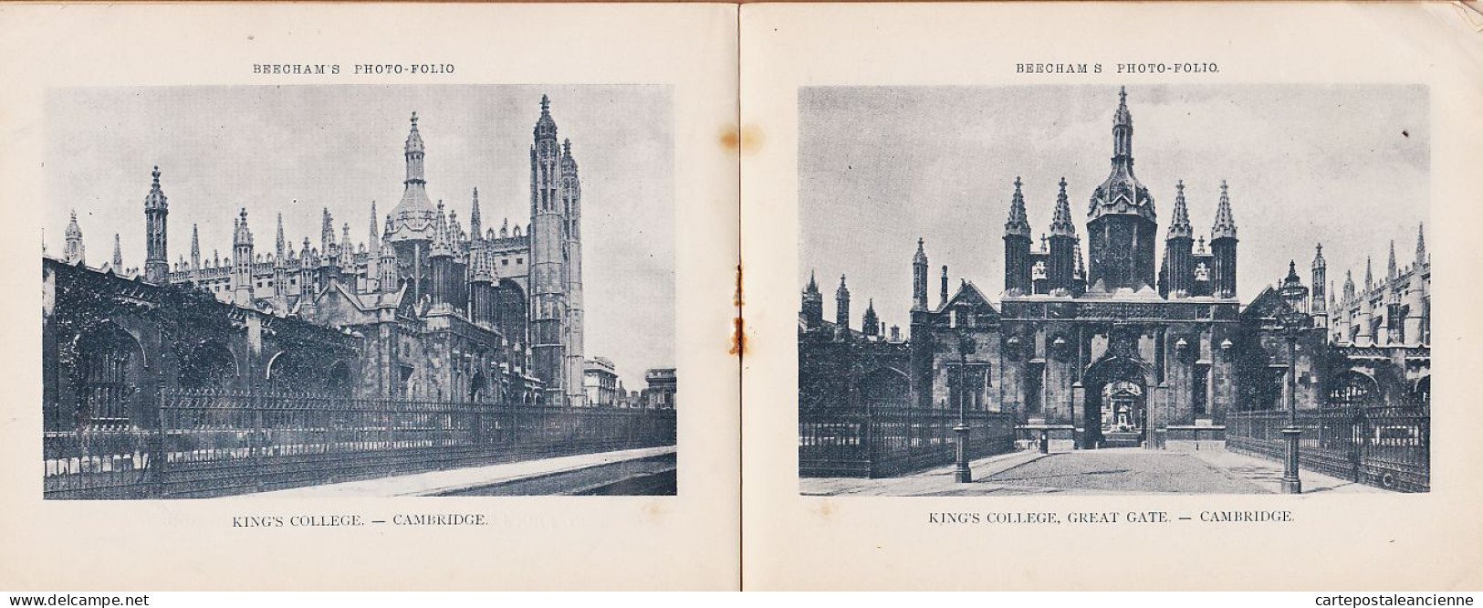 21069 / CAMBRIDGE 24 PHOTO-FOLIO Thomas BEECHAM 1895s CAIUS , SELWYN , ST JOHN'S & KINGS College , TRUMPINGTON street et