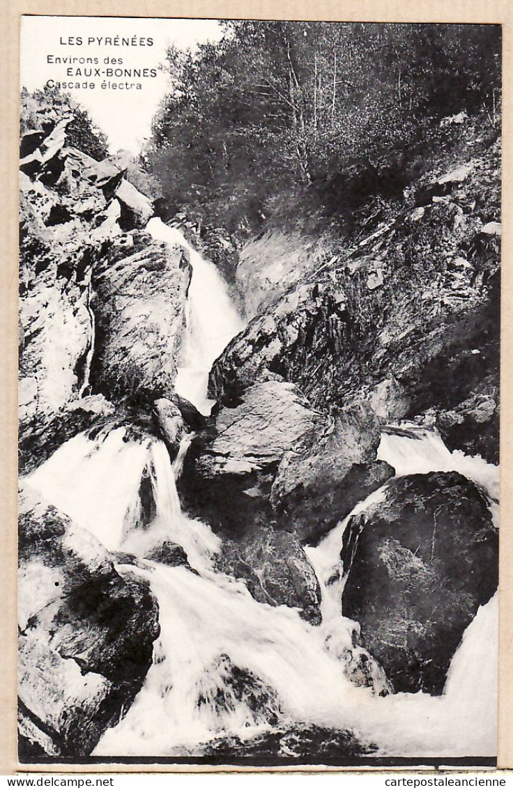 21309 /⭐ ◉ Curieuse édition (voir Dos) 1910s -Environs EAUX BONNES (64) Cascade ELECTRA Série Les PYRENNEES - Eaux Bonnes