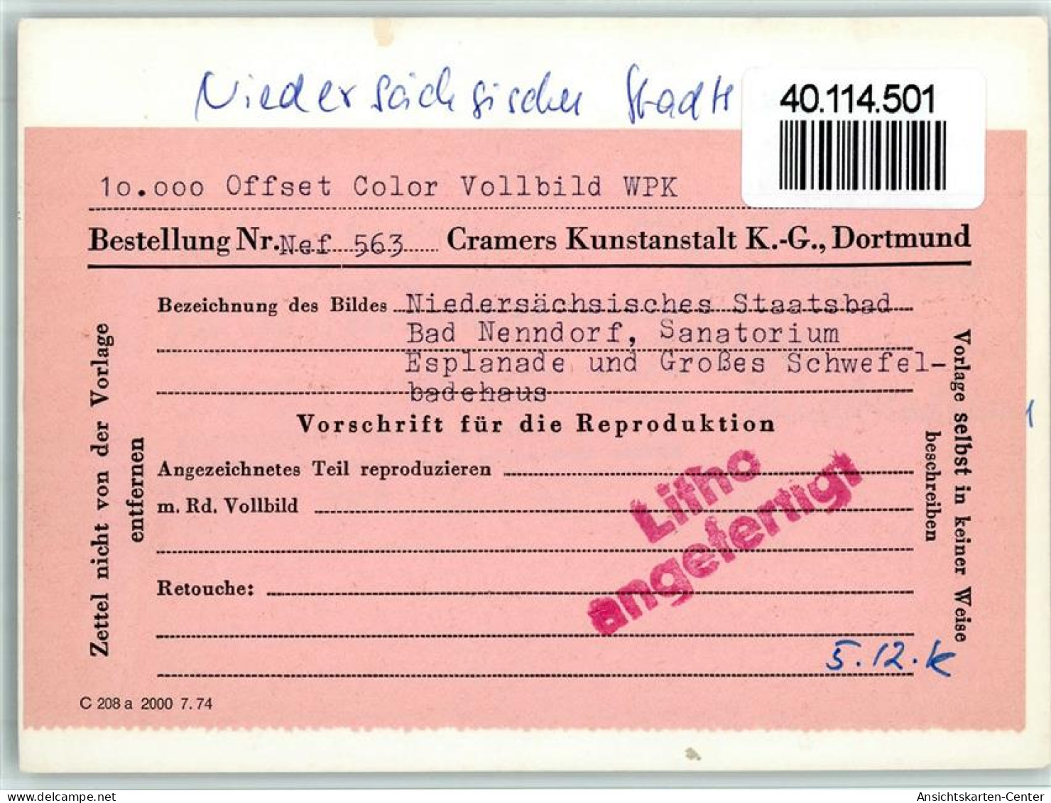 40114501 - Bad Nenndorf - Bad Nenndorf