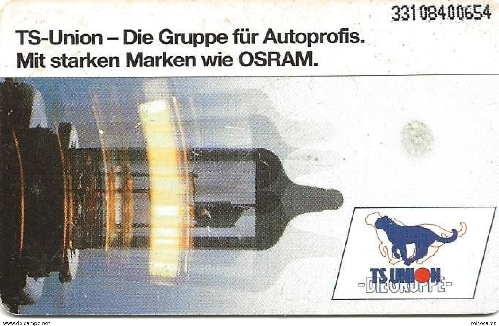 Germany: K 1671 10.93 TS-Union Und Osram - K-Series : Serie Clientes