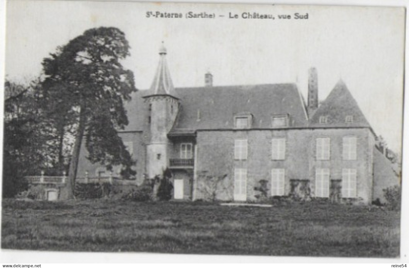 72 ST PATERNE (Sarthe) Le Château Vue Sud - Circulé 1928 Edit.Barré - Saint Paterne