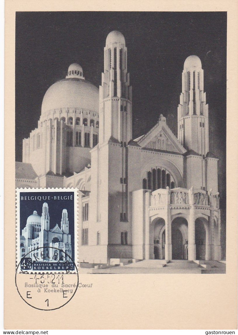Carte Maximum Belgique 877 Basilique De Koekelberg 1952 - 1951-1960