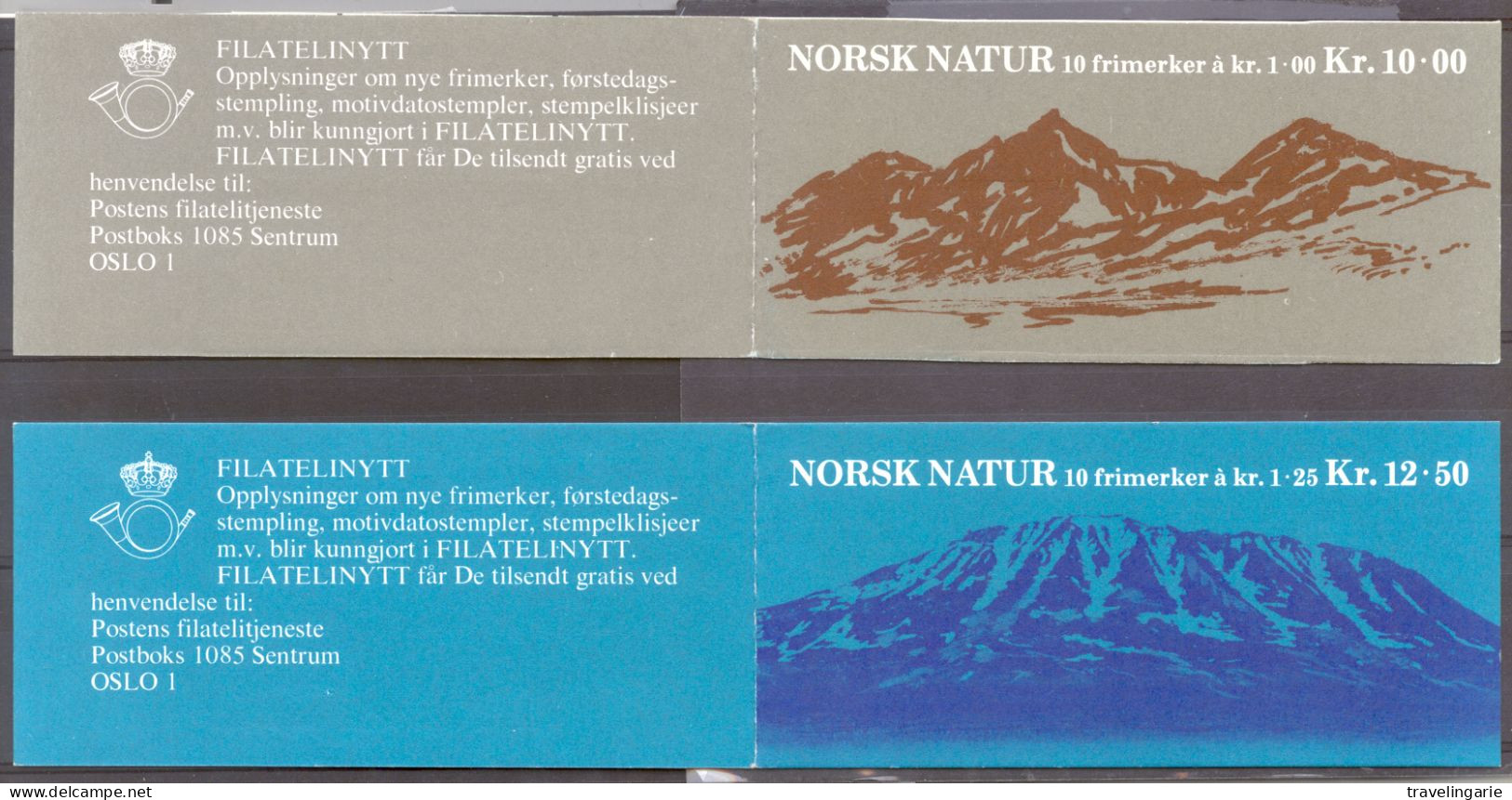 NORWAY NORVEGE 1978 NORSK NATURE BOOKLETS MNH ** - Libretti