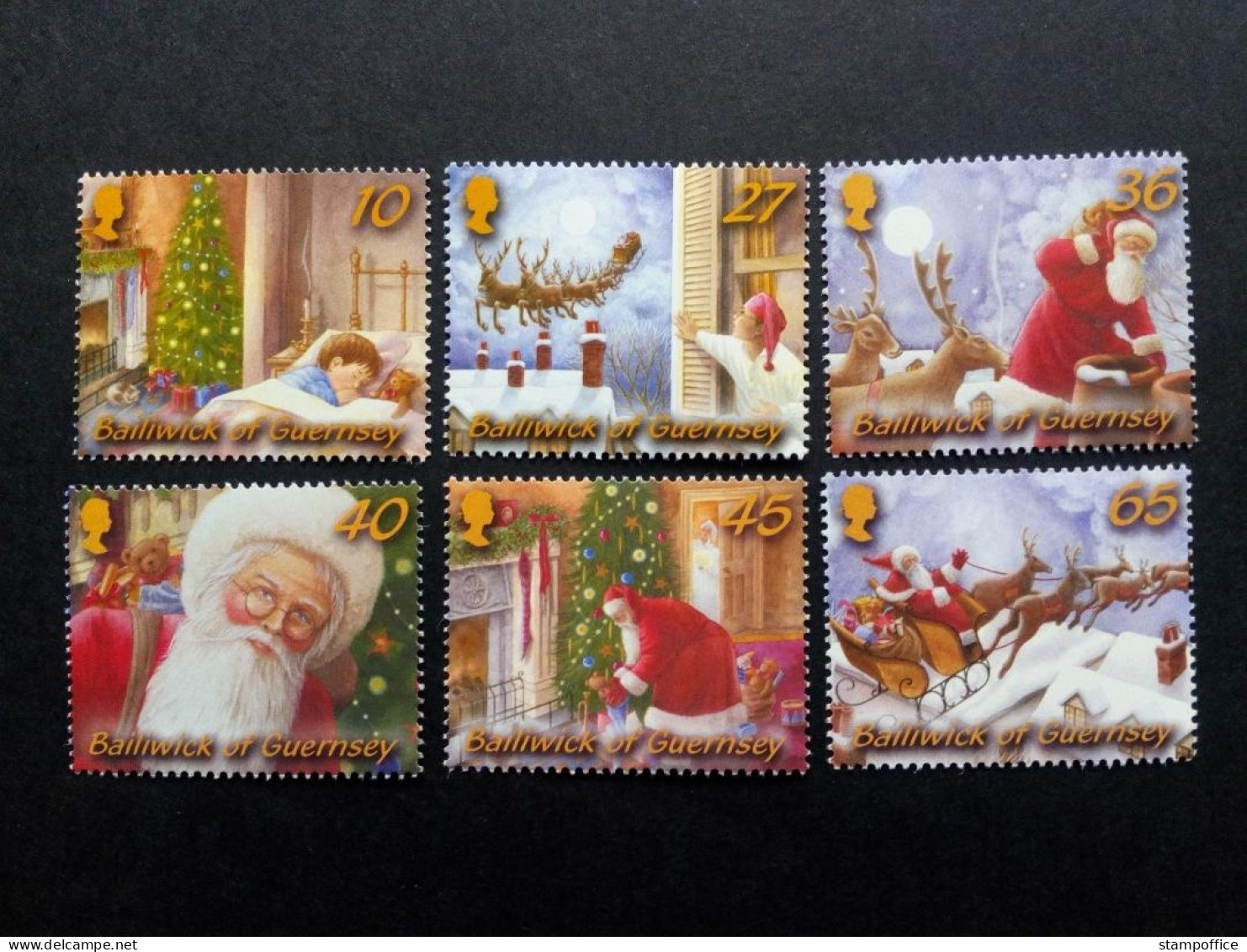 GUERNSEY MI-Nr. 984-989 POSTFRISCH WEIHNACHTEN 2003 WARTEN AUF DEN WEIHNACHTSMANN - Guernsey