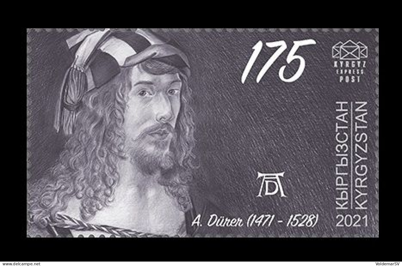 Kyrgyzstan (KEP) 2021 Mih. 186 Painter Albrecht Durer MNH ** - Kirghizstan