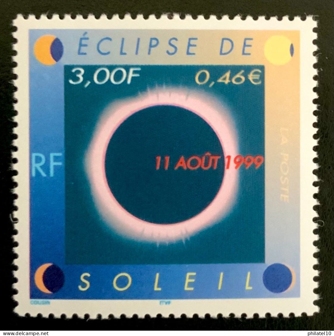 1999 FRANCE N 3261 ÉCLIPSE DE SOLEIL - NEUF** - Ungebraucht