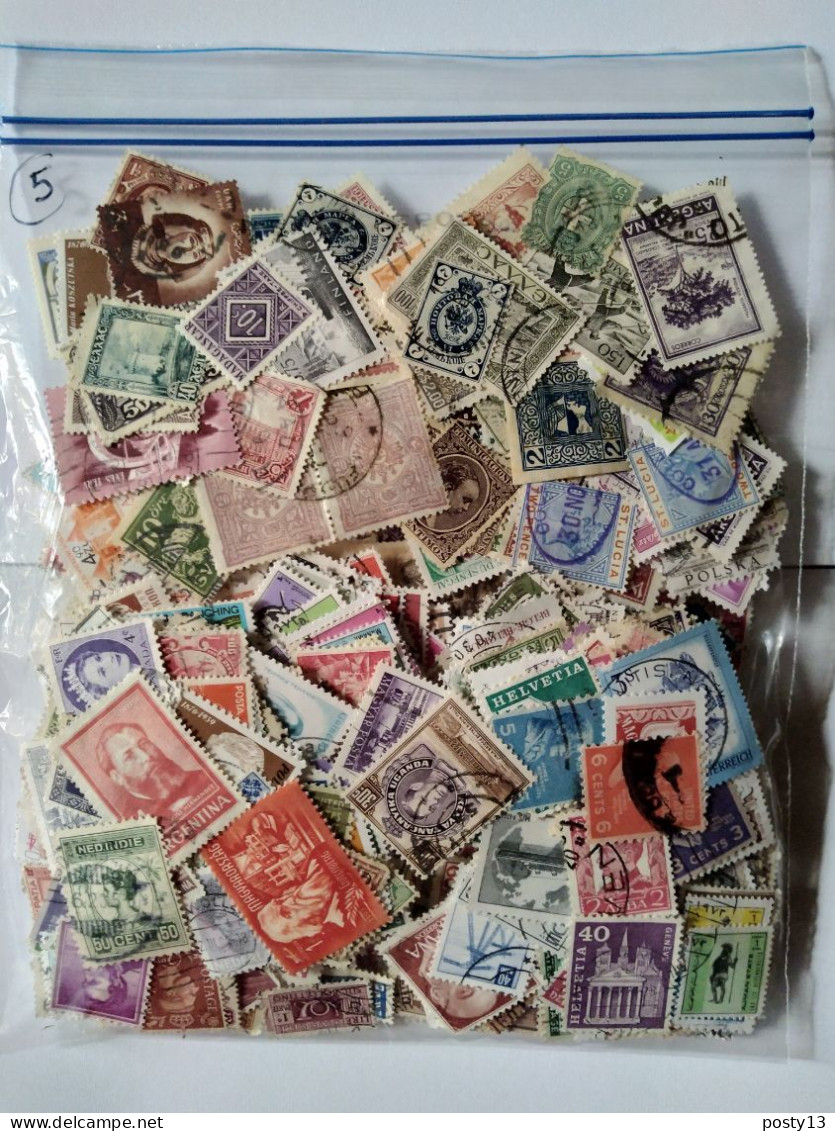 LOT VRAC TIMBRES ANCIENS OBLITÉRÉS MONDE  - BE/TBE - Alla Rinfusa (min 1000 Francobolli)