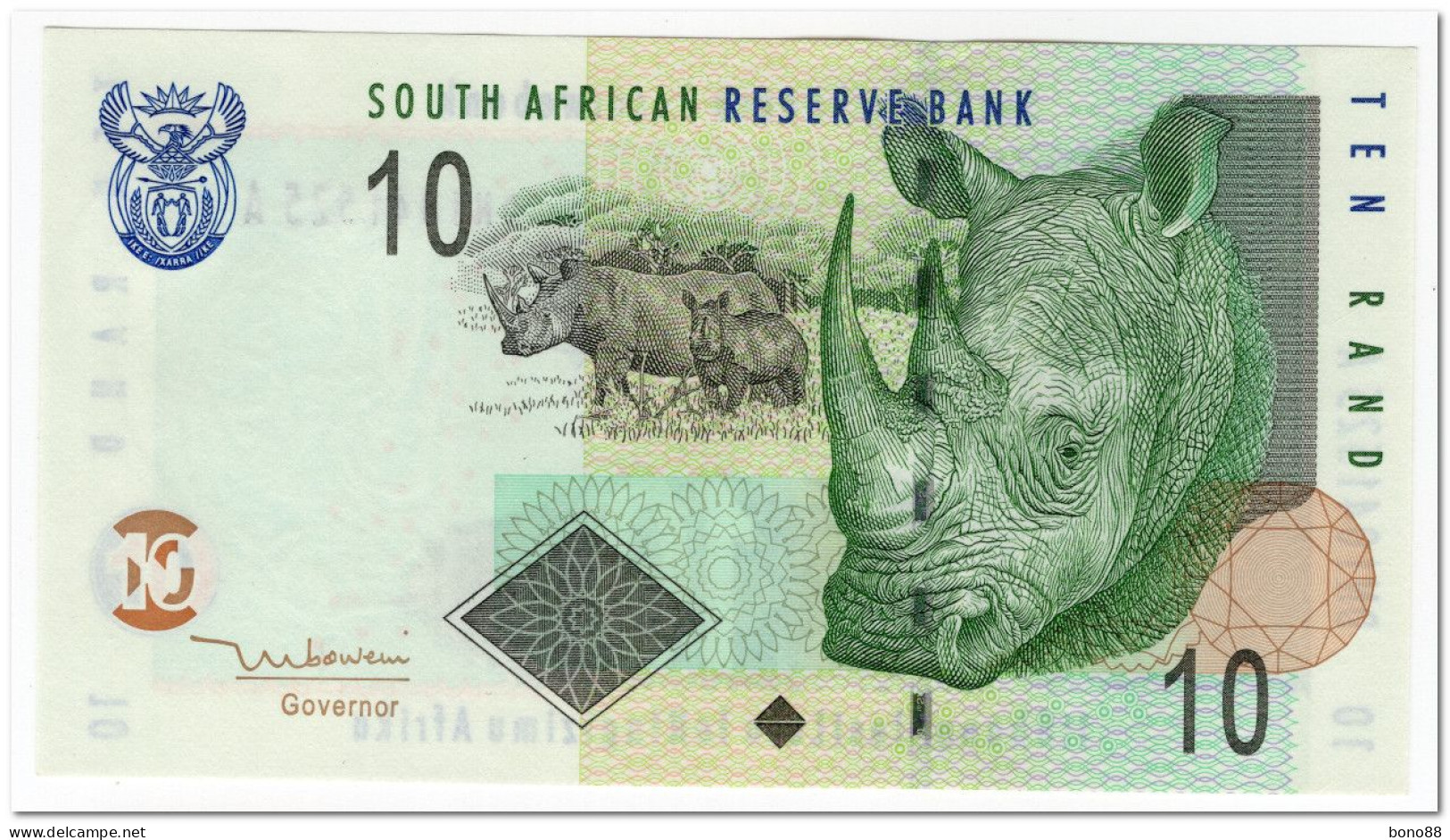 SOUTH AFRICA,10 RAND,2005,P.128a,UNC - Afrique Du Sud