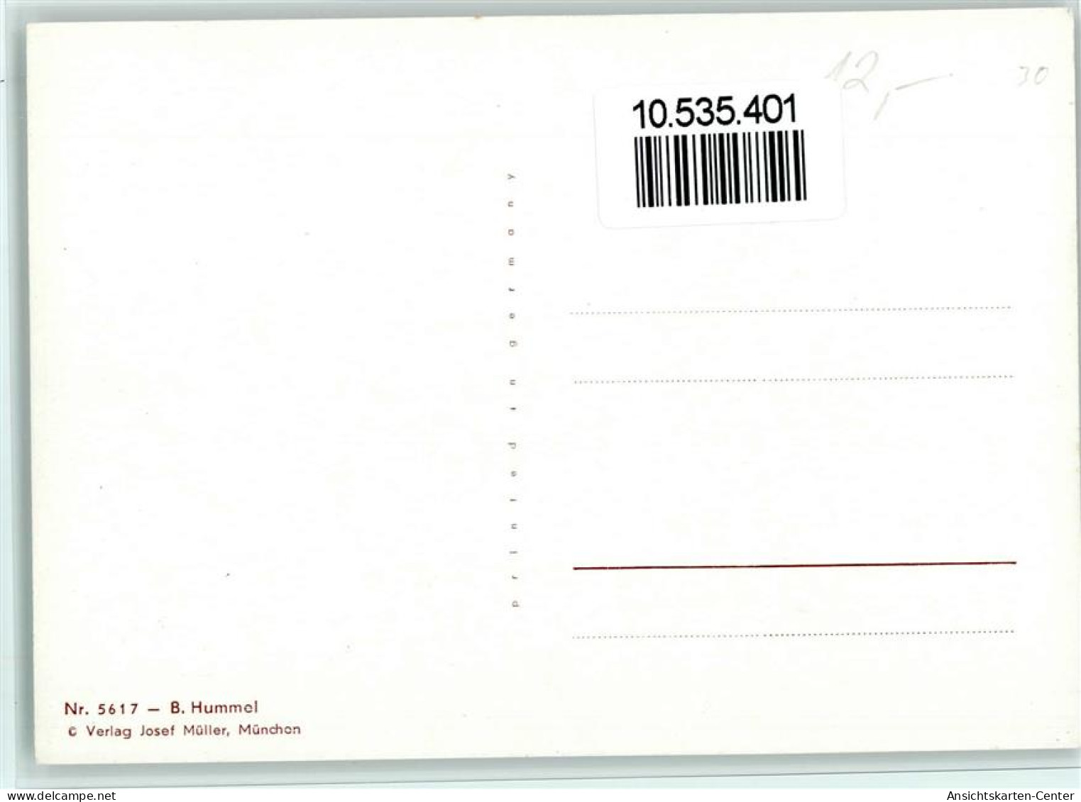 10535401 - Hummel Nr. 5617  B. Hummel - Verlag Josef - Hummel