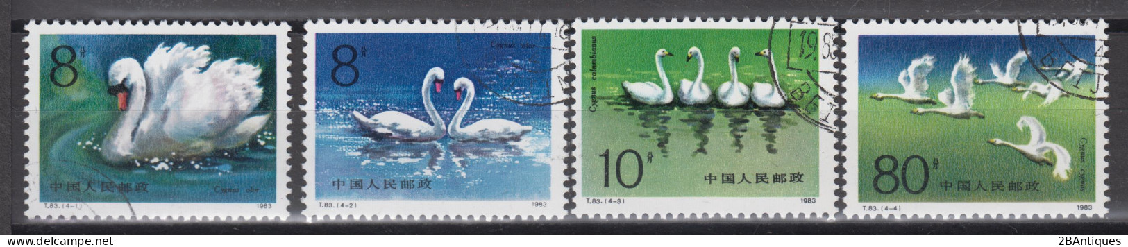 PR CHINA 1983 - Swans CTO OG XF - Usados