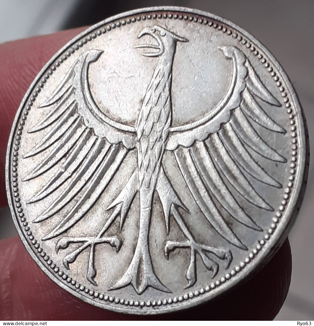 Monnaie 5 Deutsche Mark 1960 F - 5 Mark