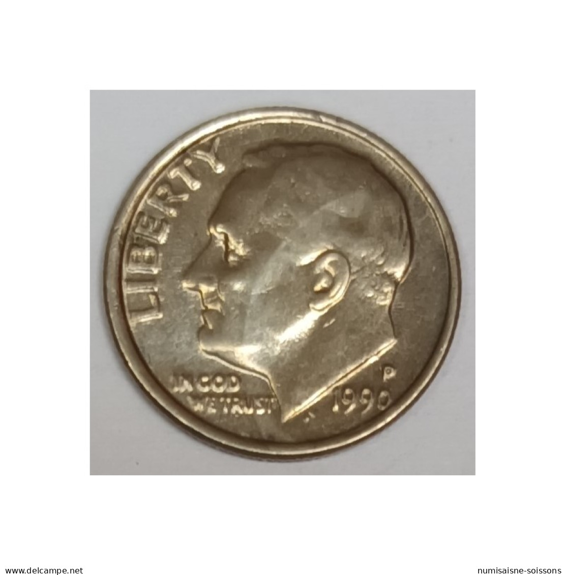 ETATS UNIS - KM 195a - 1 DIME 1990 P - Philadelphie - FRANKLIN ROOSEVELT - TTB/SUP - 1946-...: Roosevelt