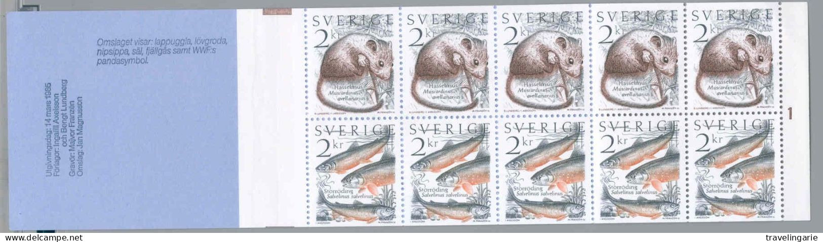 Sweden 1985 Stamp Booklet Living Nature With WWF Panda On Cover MNH ** - Neufs