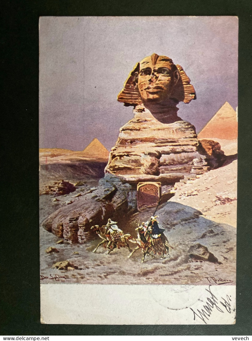 CP LOCALE TP PHARAON PYRAMIDE 1 M OBL.18 I 04 BACOS Pour COUVENT DE ND DE SION à BACOS - 1866-1914 Khedivate Of Egypt