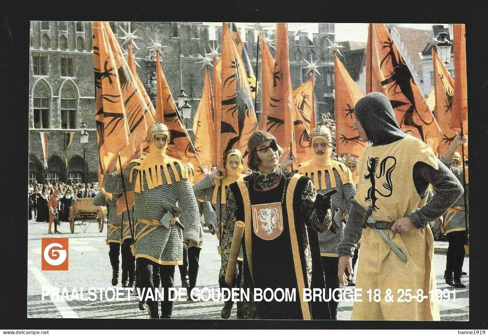 Brugge Praalstoet Van De Gouden Boom 1991 Bruges Reclame Folder Htje - Affiches