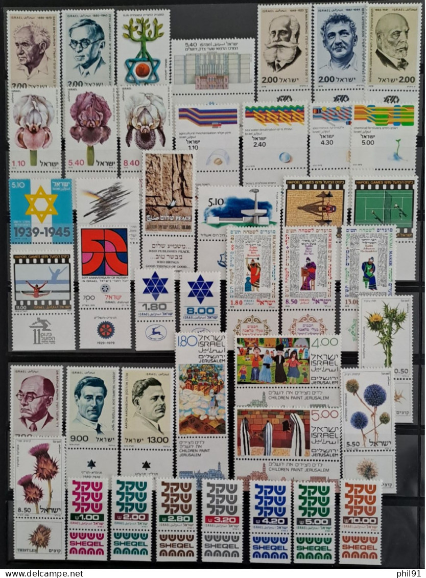 ISRAEL    Lot de timbres neufs des années 1960 à 1995