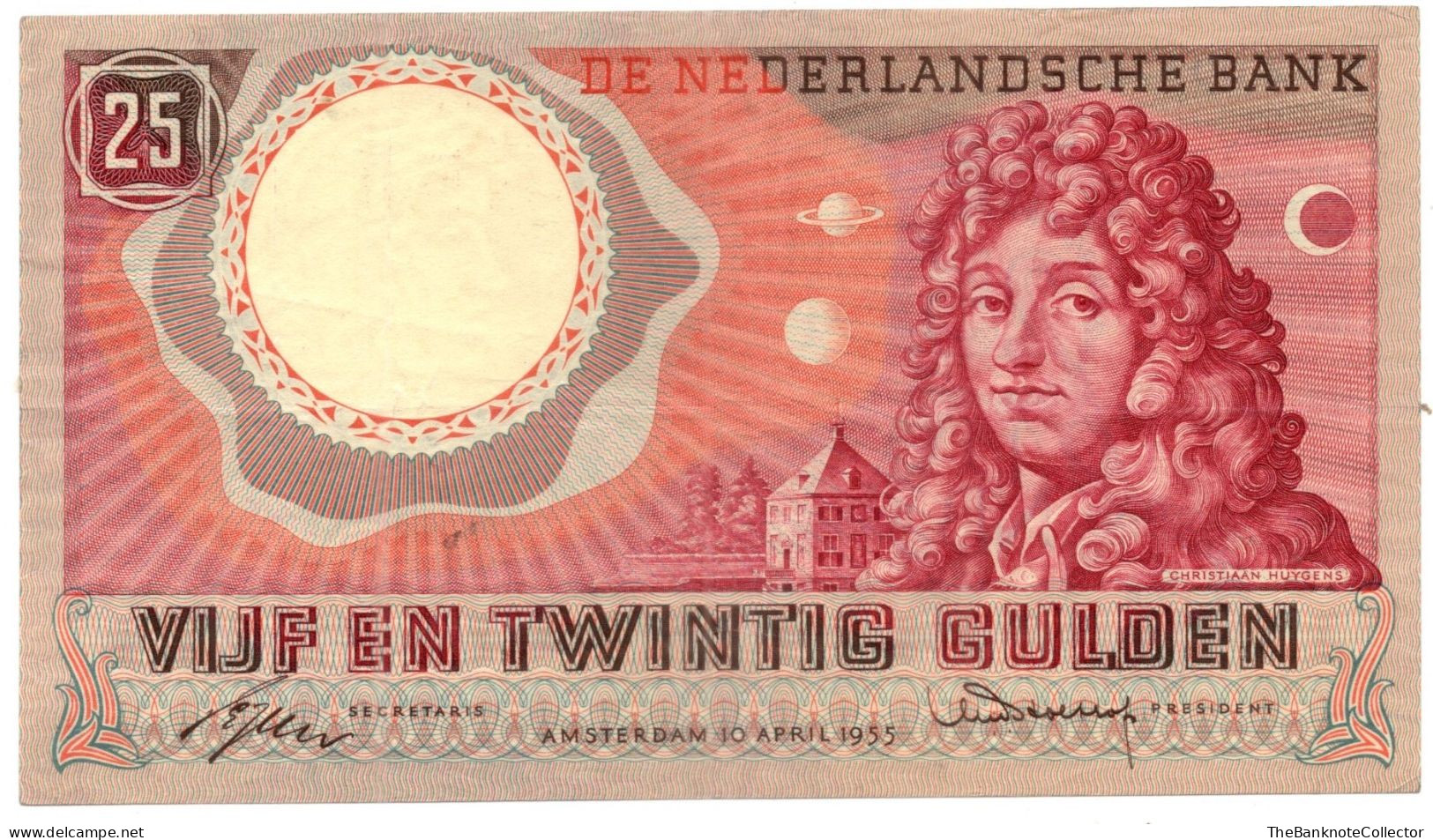 Netherlands 25 Gulden 1955 P-87  VF-EF - 25 Gulden