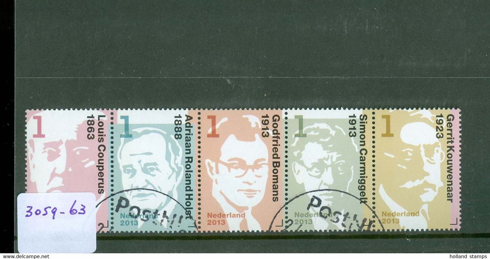 NEDERLAND * 2013 * Serie NVPH 3059 - 3063 *  POSTFRIS GESTEMPELD - Used Stamps