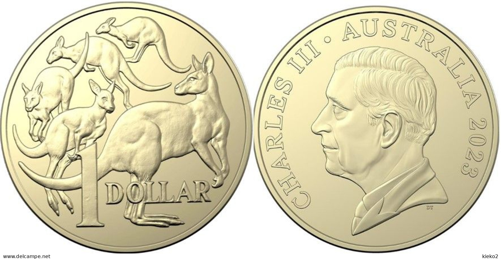 Australia 1 Dollar 2023 -  King Charles III - From Mint Roll - Dollar