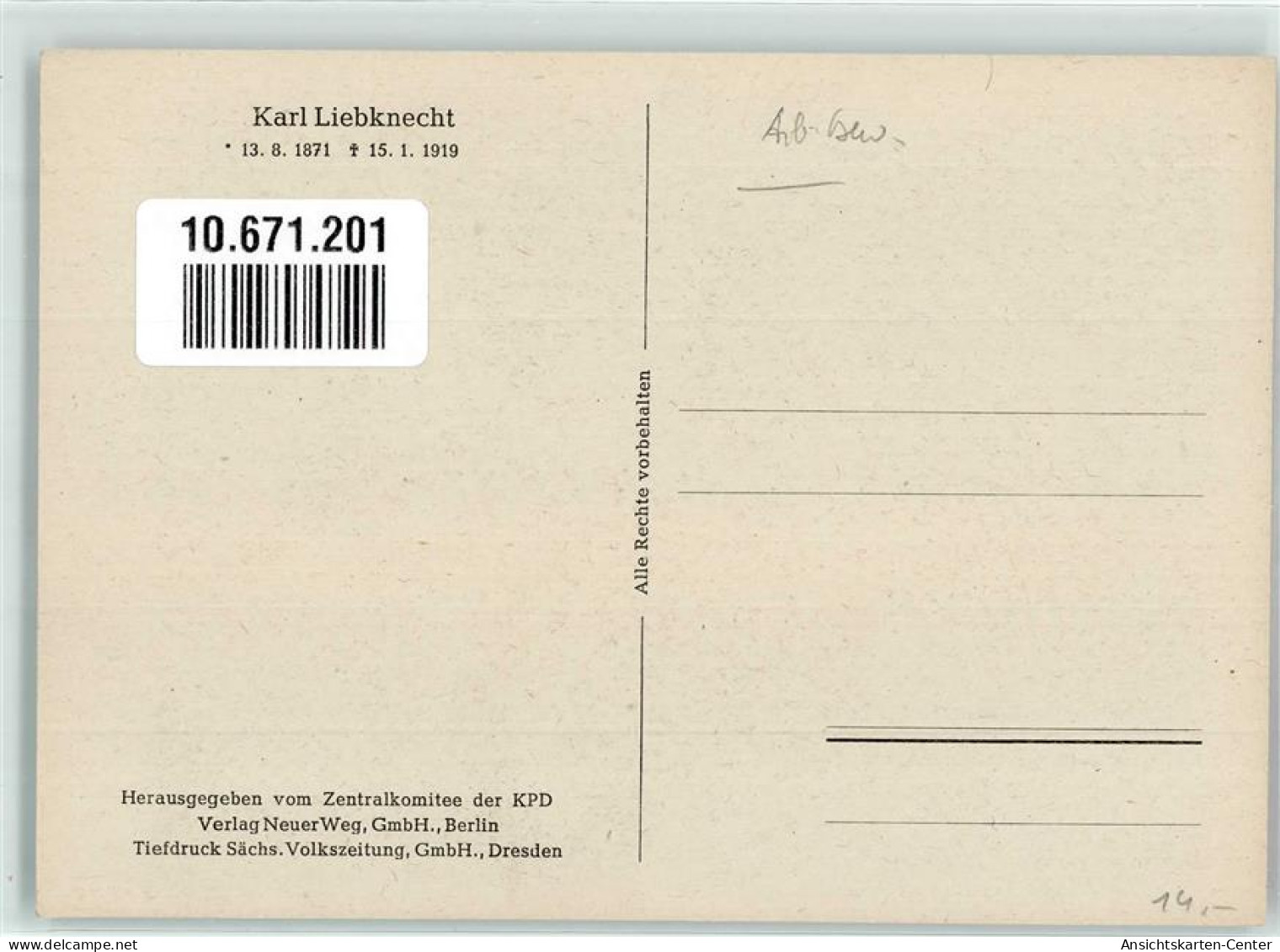 10671201 - Karl Liebknecht - Evènements