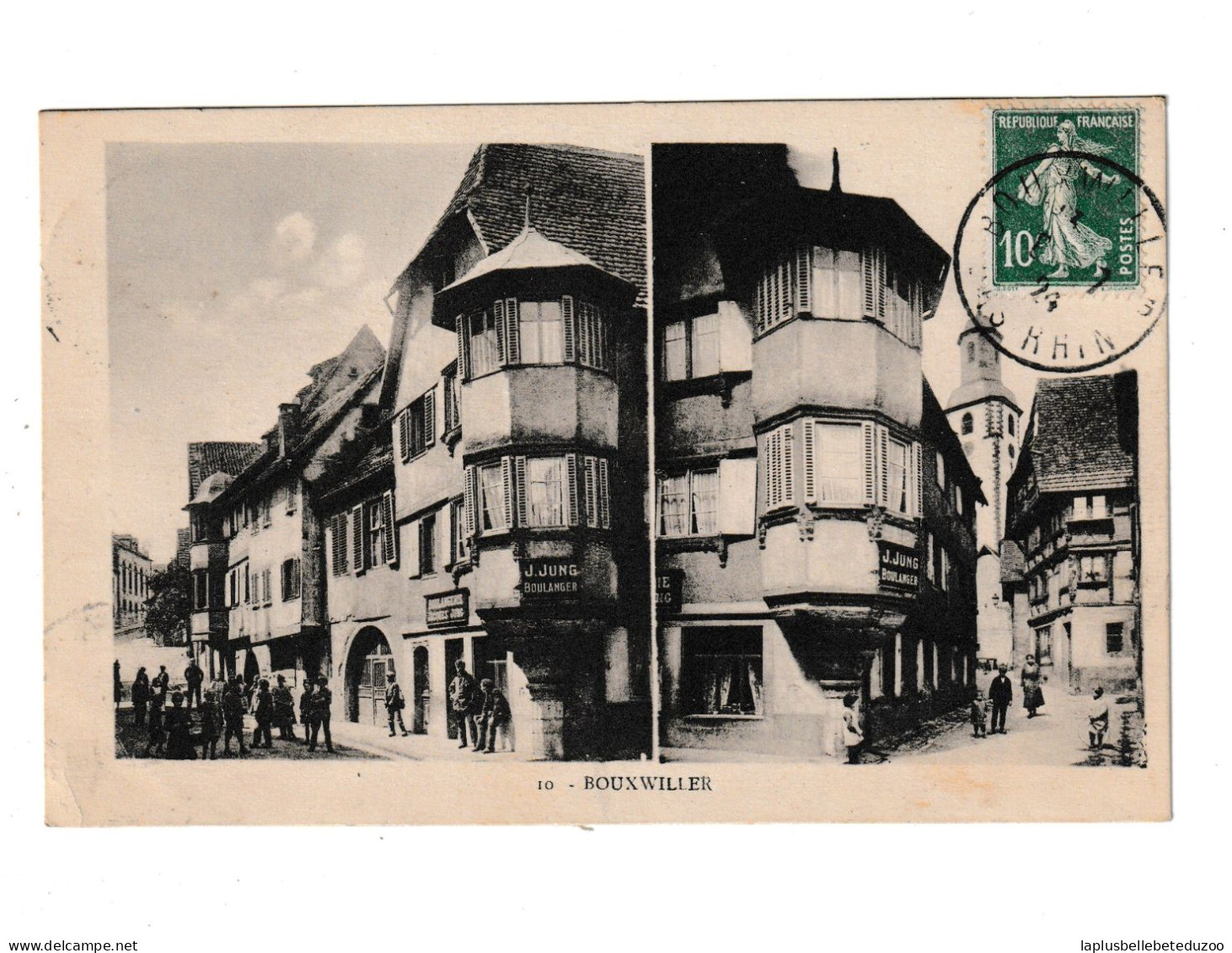 CPA - 67 - BOUXWILLER - Vues Multiples  1924 - Boulangerie J.JUNG - Bouxwiller