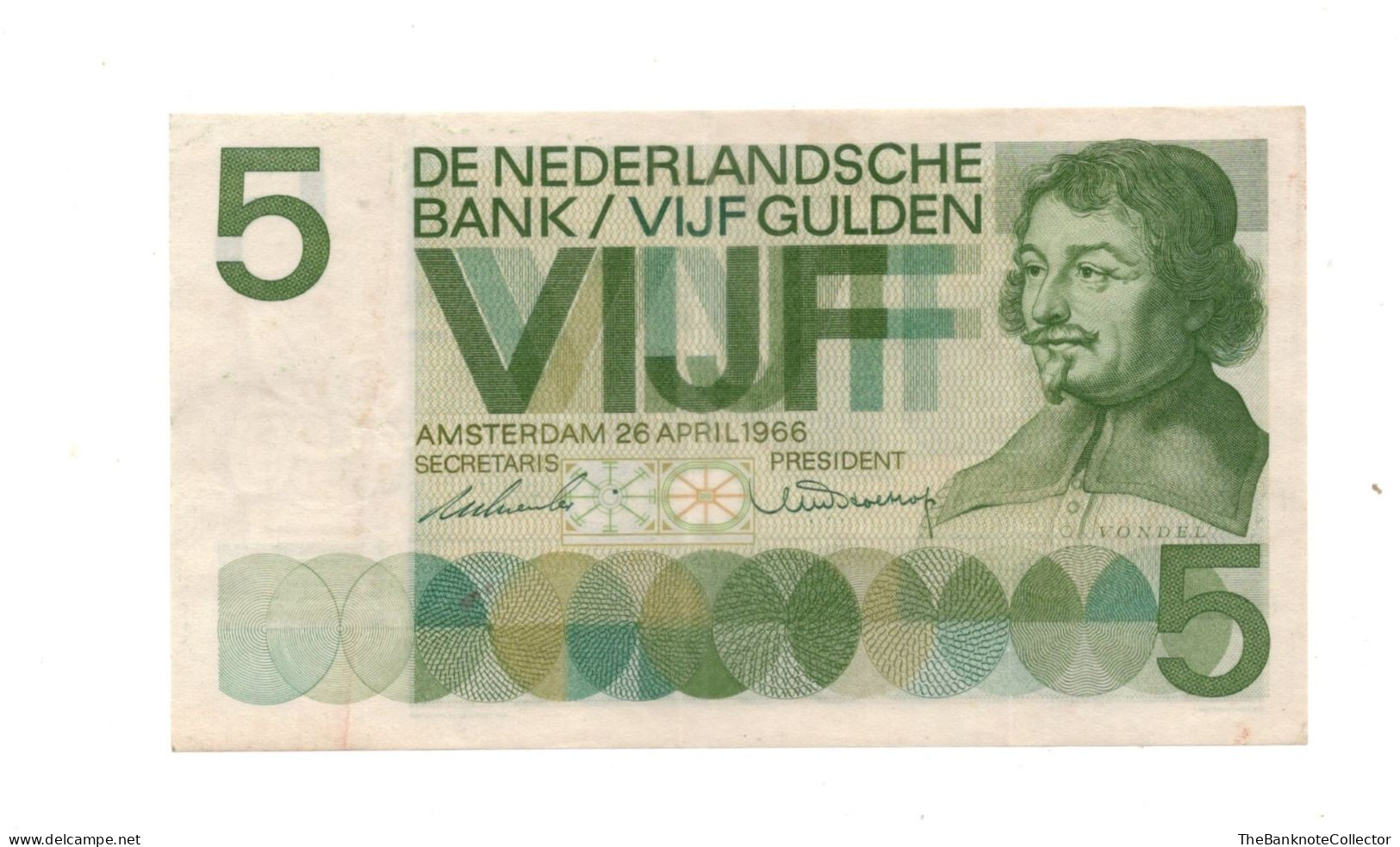 Netherlands 5 Gulden 1966 P-90 EF - 5 Gulden