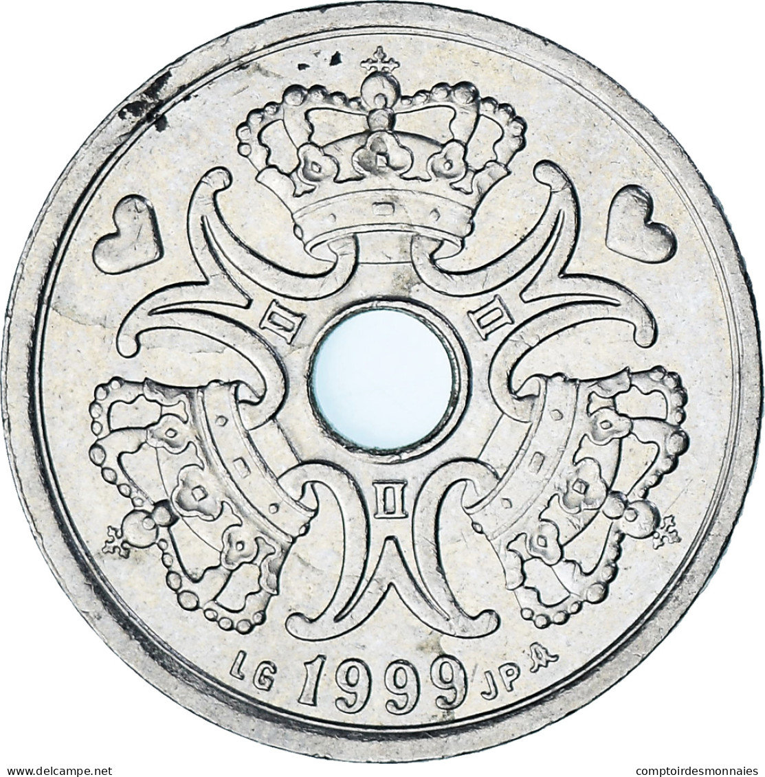 Danemark, 2 Kroner, 1999 - Danemark