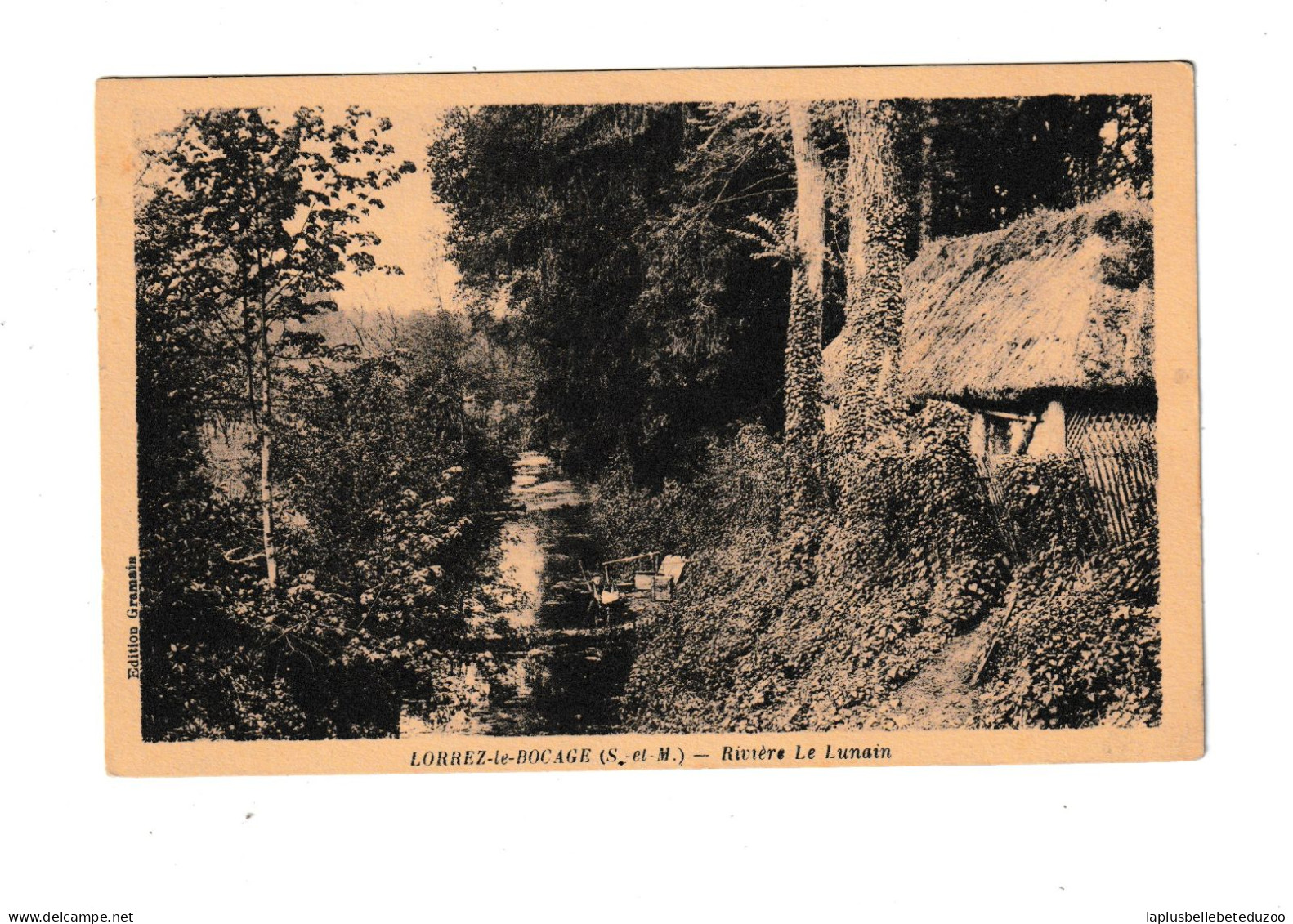 CPA - 77 - LORREZ Le BOCAGE - PREAUX - Rivière Le Lunain - Vers 1930 - Pas Courant - Lorrez Le Bocage Preaux