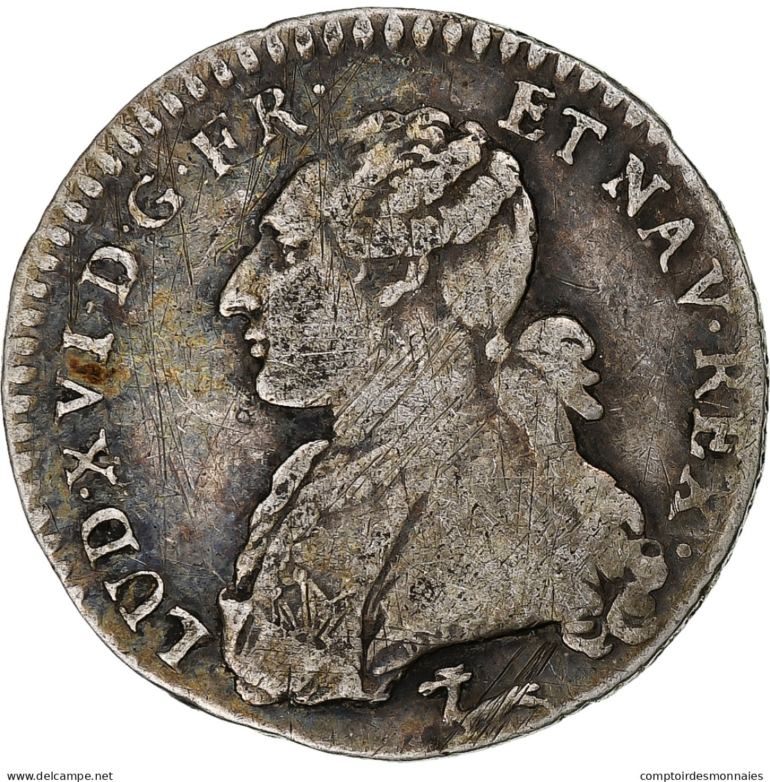 France, Louis XVI, 1/10 Ecu, 1787, Orléans, Argent, TB+, Gadoury:353 - 1774-1791 Ludwig XVI.