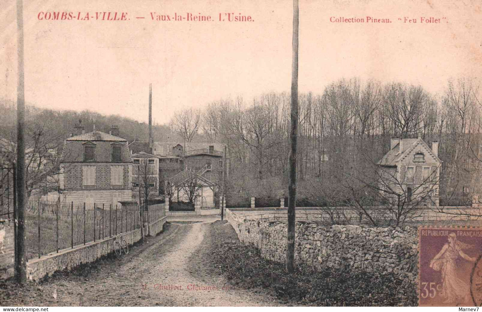 77 Seine Et Marne - CPA - COMBS Le VILLE - Vaux-la-Reine - L'Usine - Combs La Ville