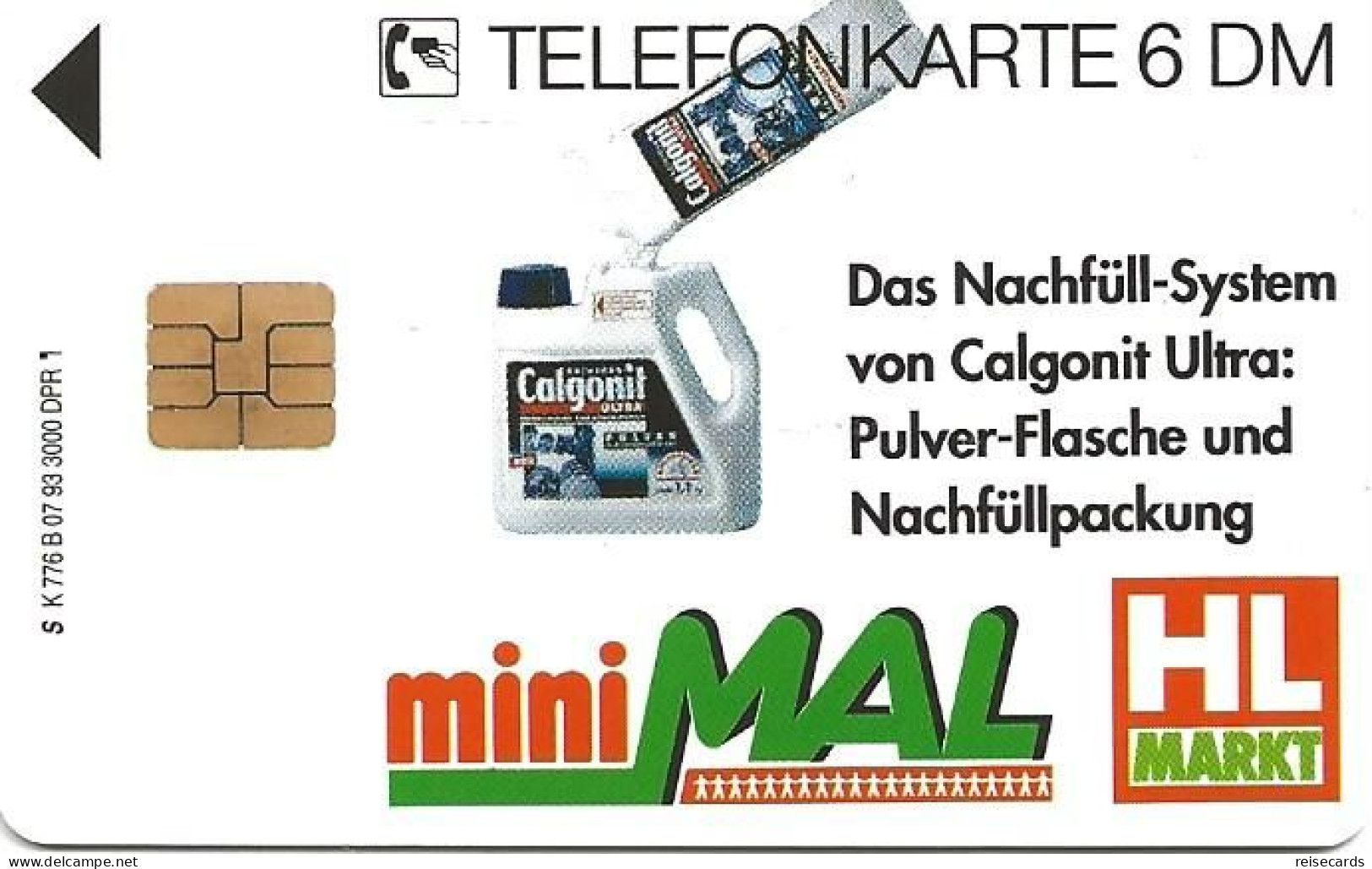Germany: K 776 B 07.93 HL Markt, Calgonit. Mint - K-Series : Série Clients
