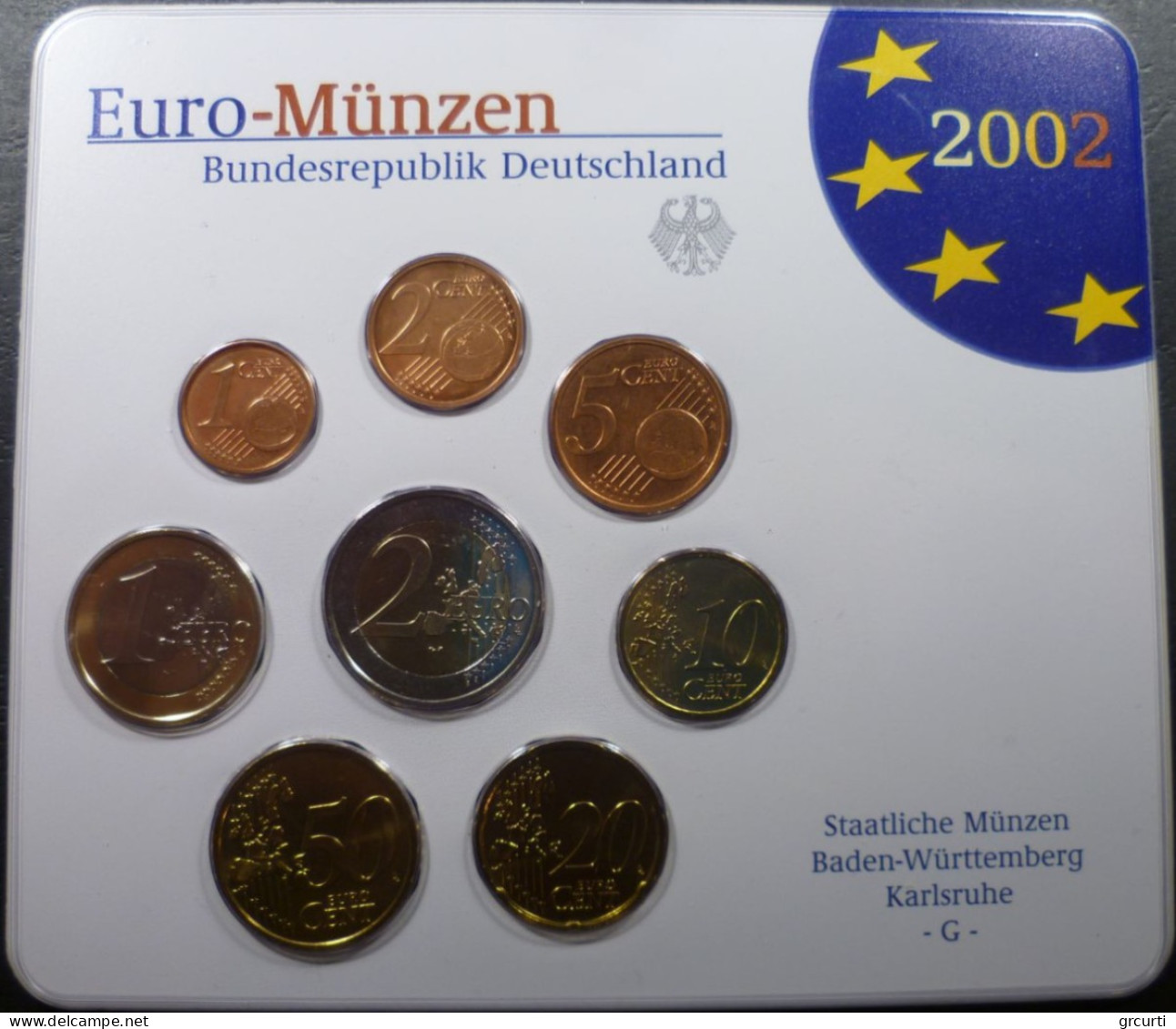 Germania 2002 - Serie 5 Zecche - A - D - F - G - J