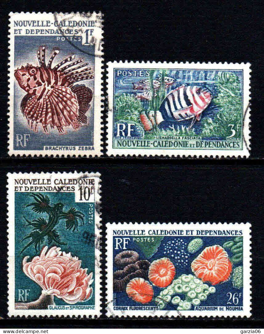 Nouvelle Calédonie  - 1959 -  Coraux Et Poissons - N° 291 à 294 - Oblit - Used - Used Stamps