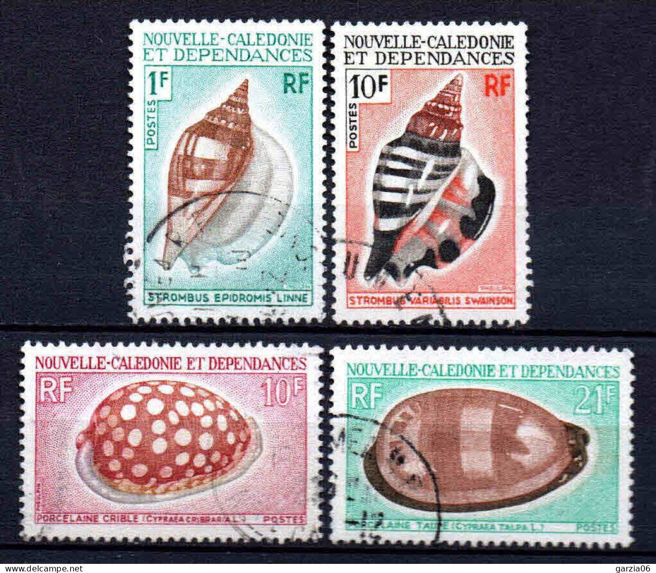 Nouvelle Calédonie - 1970 - Coquillages - N° 368 à 371 - Oblit - Used - Used Stamps