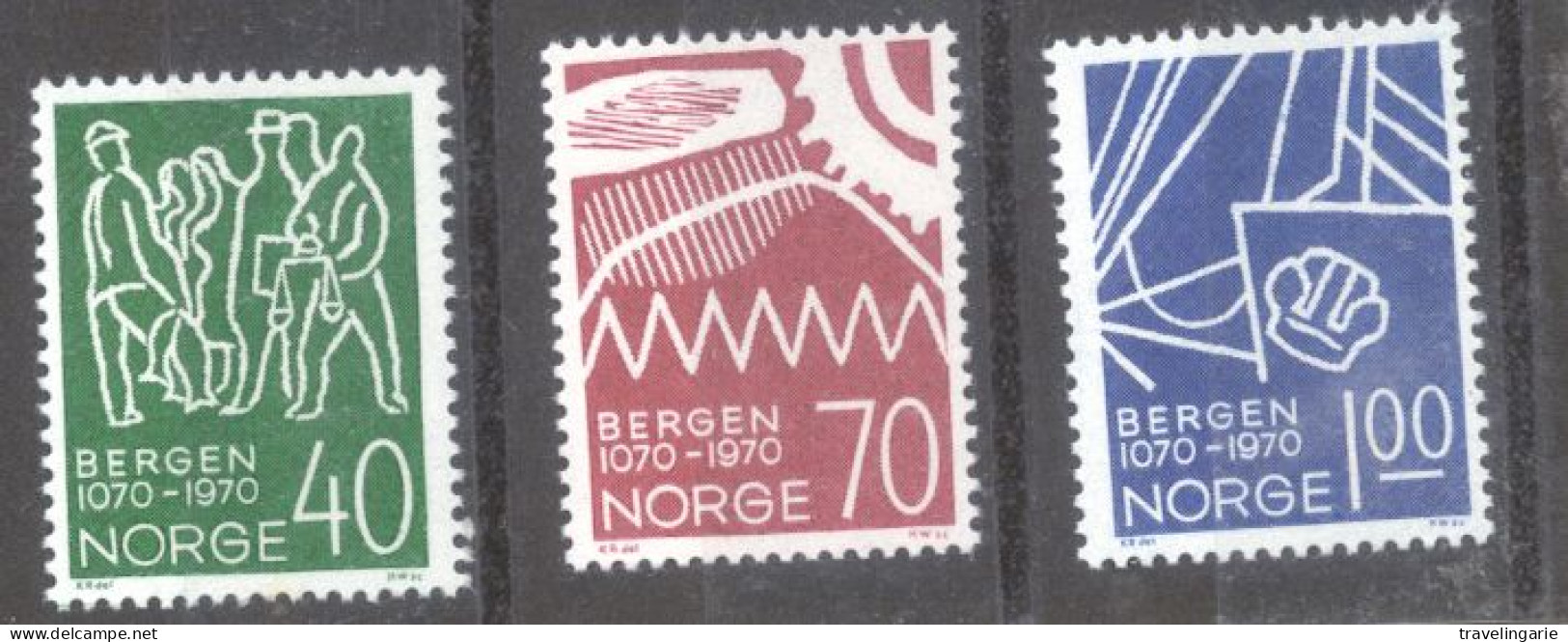 Norway 1970 900-th Anniversary Of City Of Bergen MNH ** - Ungebraucht