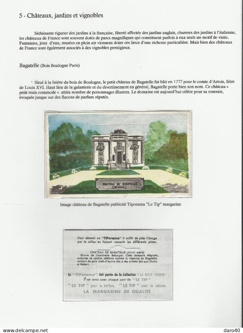 Collection De 72 Pages "Les Châteaux De France" Plus Double Cadeau - Collections, Lots & Series
