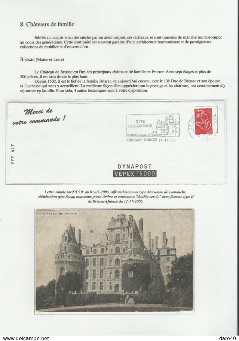 Collection de 72 pages "Les Châteaux de France" plus double cadeau
