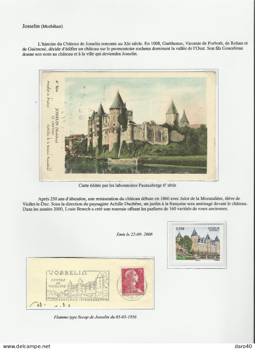 Collection de 72 pages "Les Châteaux de France" plus double cadeau