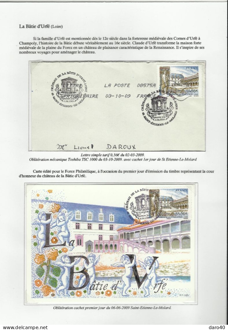 Collection de 72 pages "Les Châteaux de France" plus double cadeau