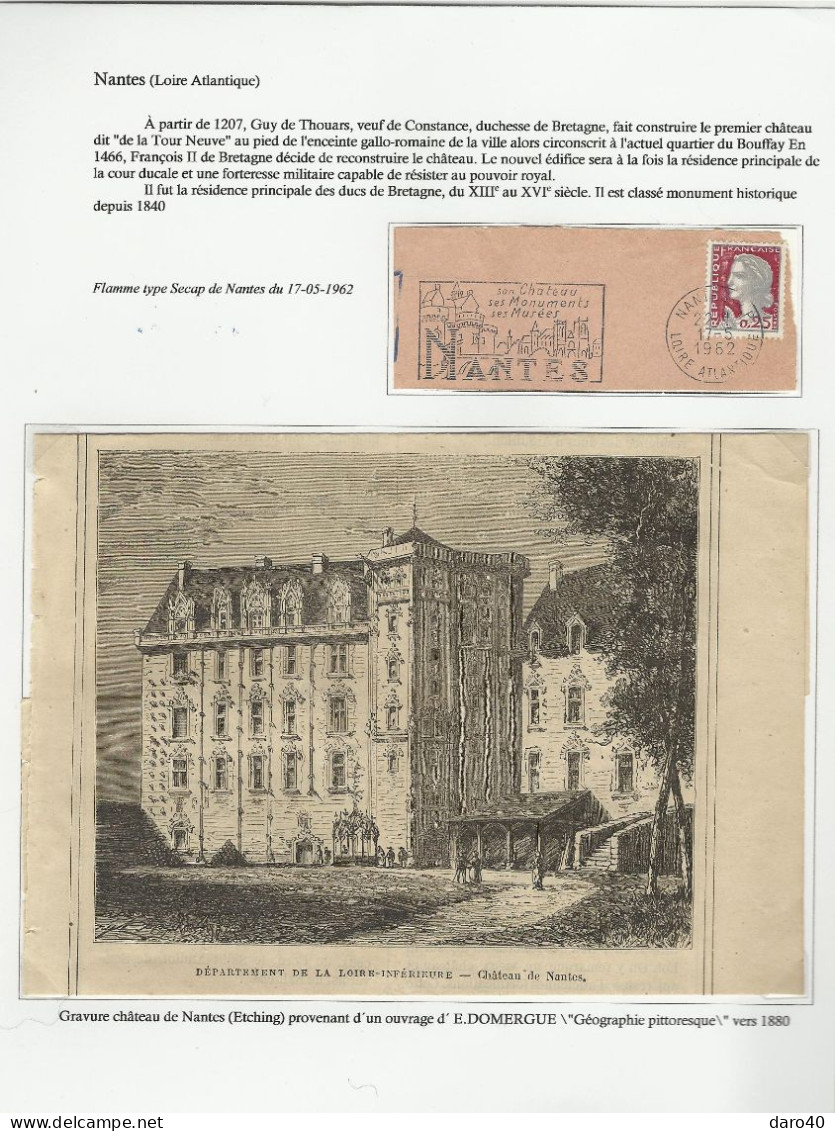 Collection de 72 pages "Les Châteaux de France" plus double cadeau