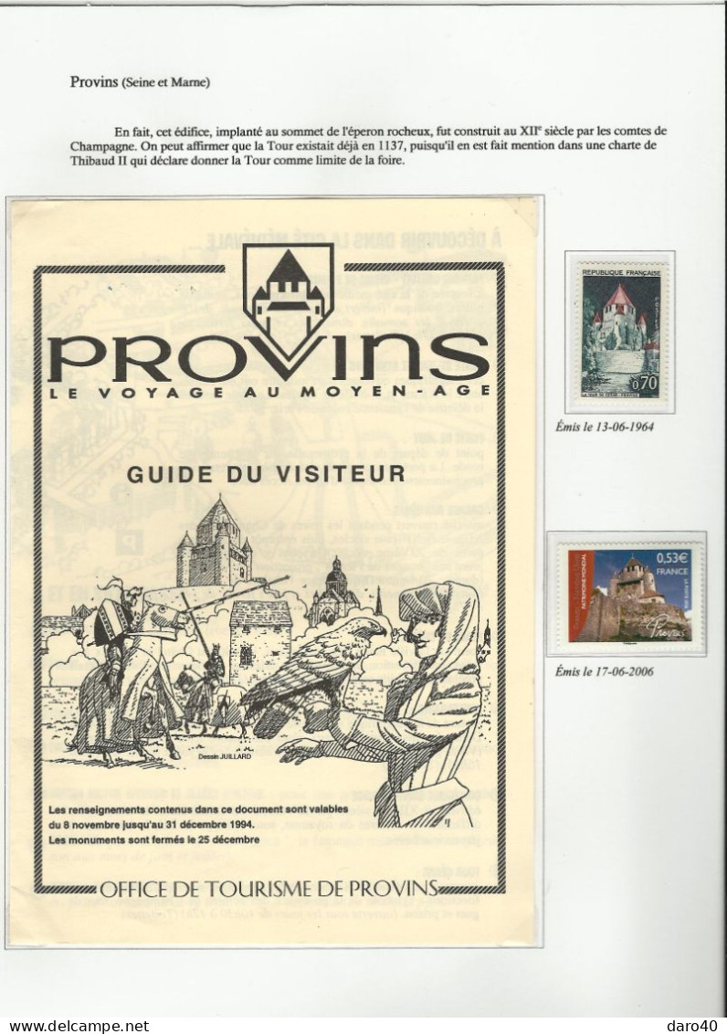 Collection de 72 pages "Les Châteaux de France" plus double cadeau