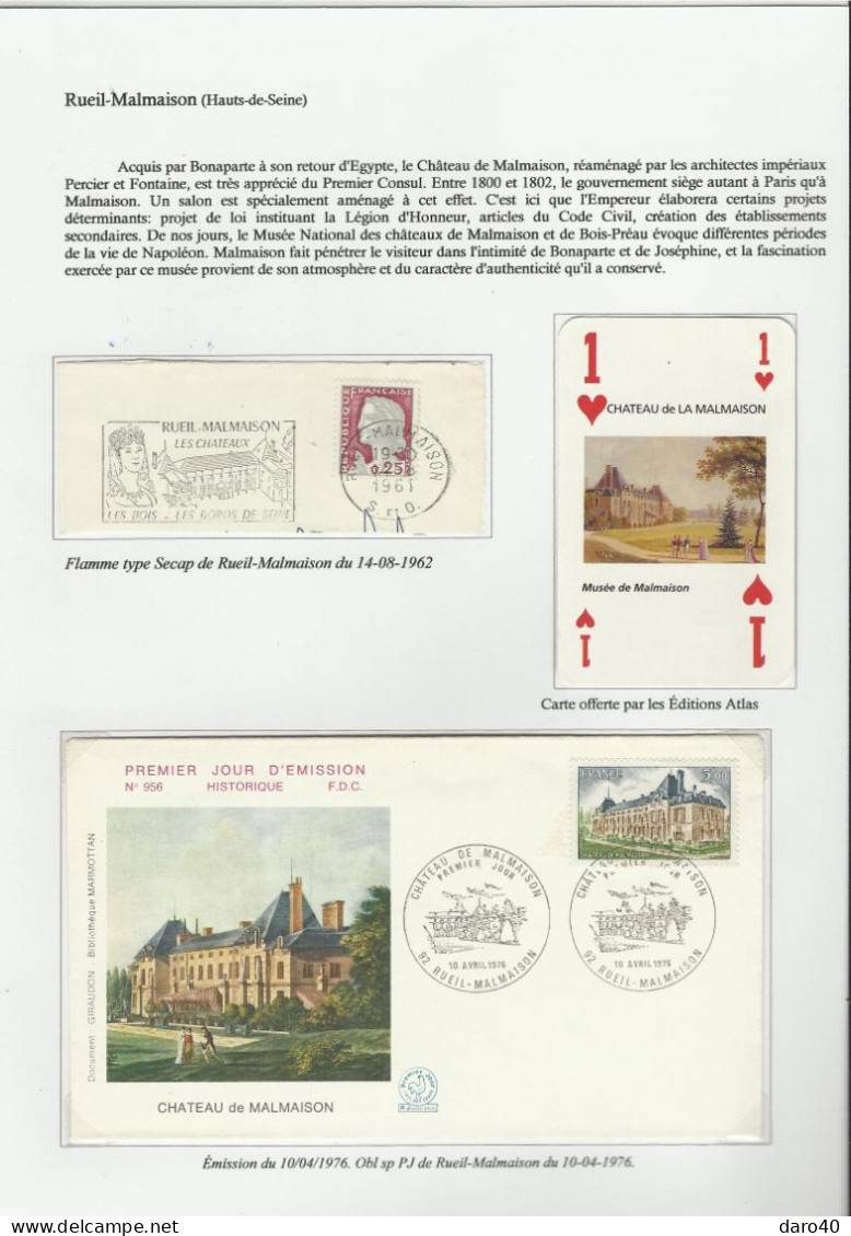 Collection de 72 pages "Les Châteaux de France" plus double cadeau