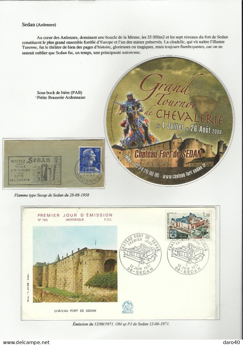 Collection de 72 pages "Les Châteaux de France" plus double cadeau