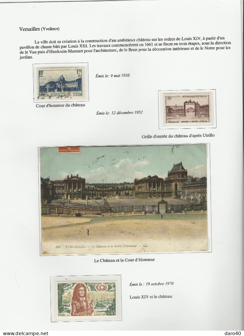 Collection de 72 pages "Les Châteaux de France" plus double cadeau